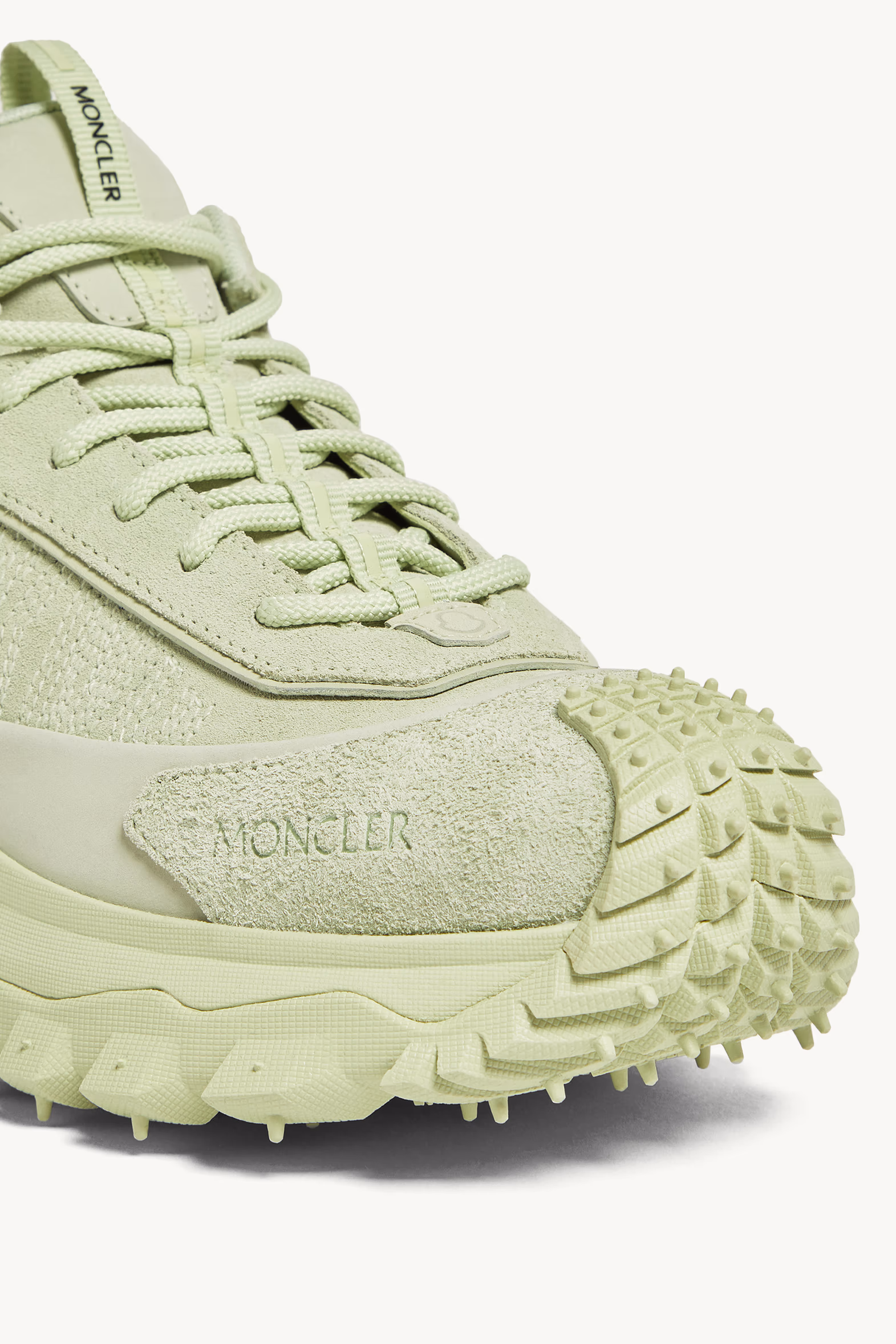 Trailgrip Momint Nubuck & Suede Sneakers Women Mint Green Moncler 3